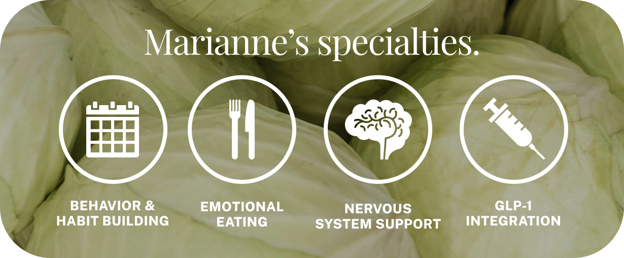 Marianne’s specialties.