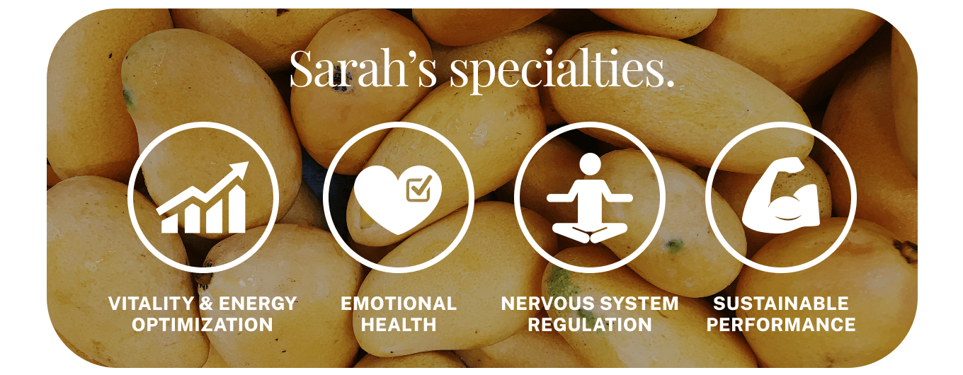 Las especialidades de Sarah.