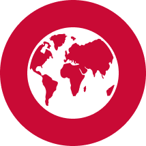 global icon red