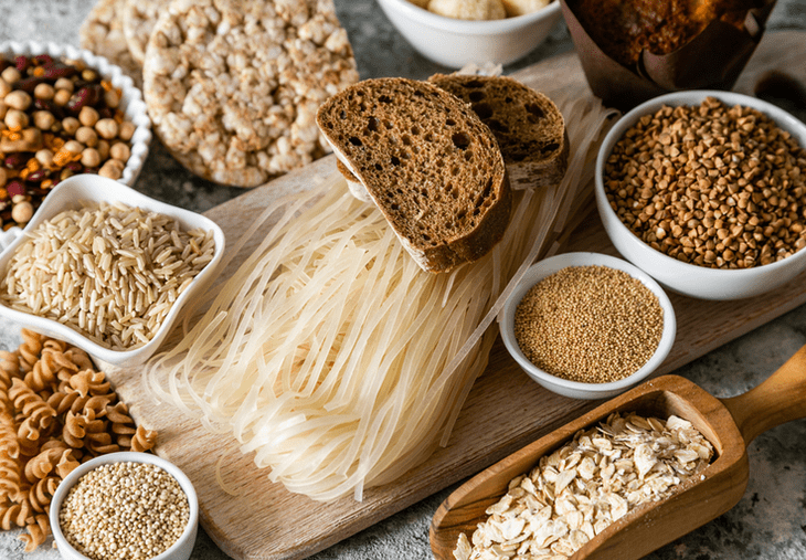 Bread, pasta, flour, other gluten sources
